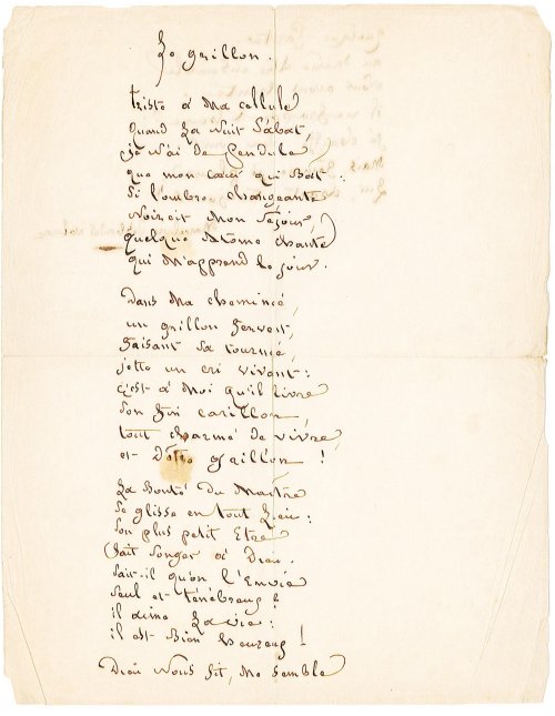 Manuscrit CP-Le_Grillon