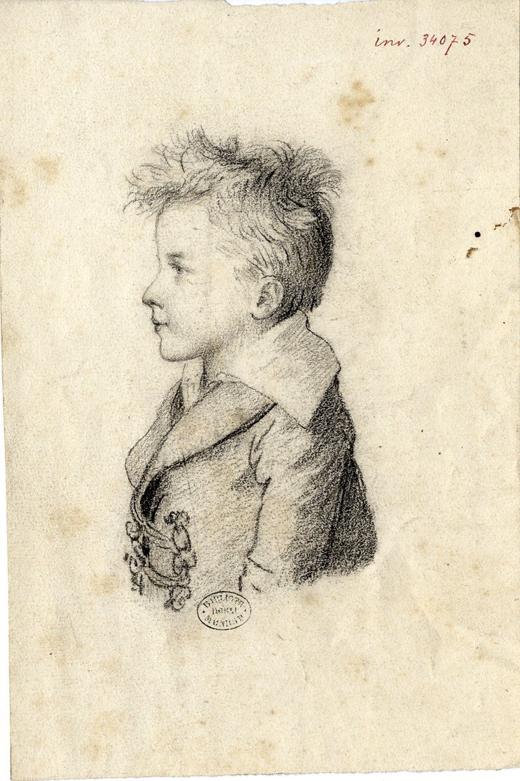 Ms 1848-65-2 Hippolyte enfant par C. Desbordes dessin